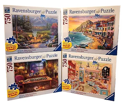 Ravensburger 750 Pc Large Format Puzzle Bundle (4) - NEW - FREE Shipping • $139.95