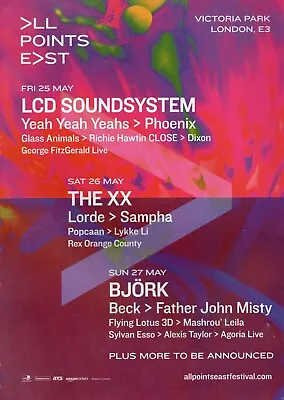 £6.99 • Buy LCD Soundsystem, The XX, Bjork (London 2018) - Mini Poster/Magazine Clipping