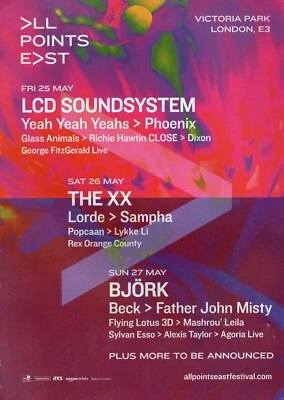 £6.99 • Buy LCD Soundsystem, The XX, Bjork (London 2018) - Mini Poster/Magazine Clipping