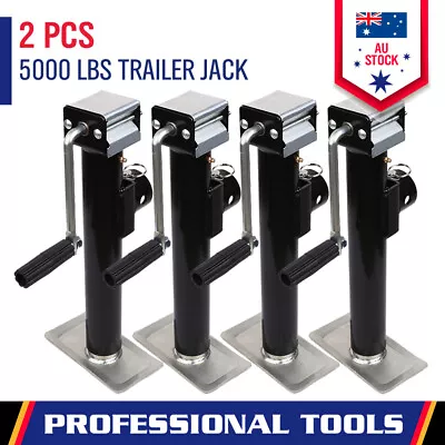 4 Piece TRAILER CARAVAN JACK STAND 5000LBS HEAVY DUTY CANOPY STABILIZER LEGS • $183.99