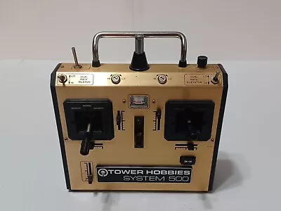 Vintage Tower Hobbies System 500 Rc Aircraft Console Radio Airplane Heli Japan • $26