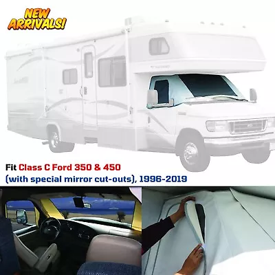 RV Windshield Cover Flap & Privacy Screen Window For Class C Ford 350/450 96-19 • $173.48