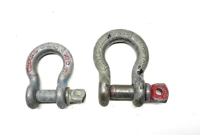 Lot Of 2 Ea. Crosby Canada 3/4  And 7/8  Screw Pin Anchor Shackles G-209 • $59.95