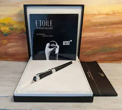 MONTBLANC Etoile De Montblanc 0.06ct Diamond Fountain Pen 18K Nib • $1299