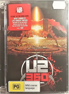 U2 - 360 At The Rose Bowl DVD MUSIC CONCERT Over 2 Hours Live Concert Footage R0 • $14.40