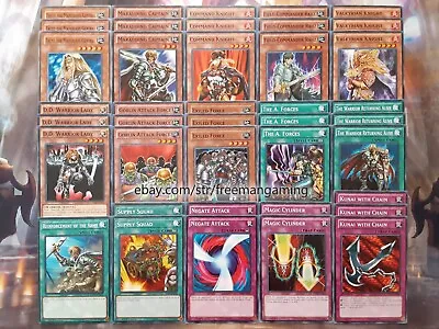Yugioh Warrior Toolbox 40 Card Deck Exiled Force Magic Cylinder Kunai With Chain • $24.99