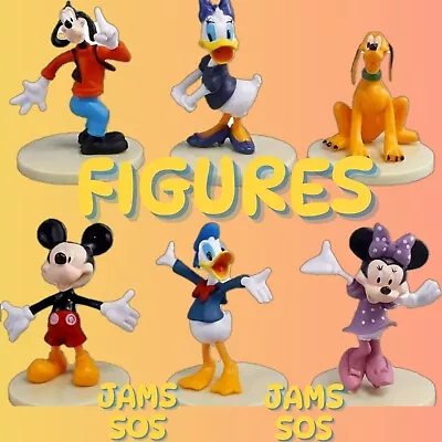 Mickey Mouse Clubhouse Action Figure Set Minnie Toy Cake Topper Donald Pluto • £8.99