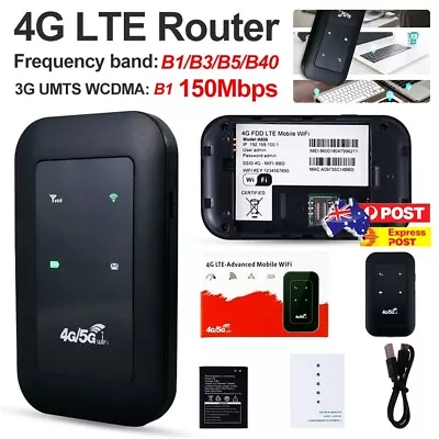 Unlocked 4G Pocket Mobile Broadband Wireless WiFi Router Portable MiFi Hotspot • $23.89