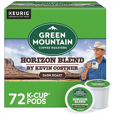 Green Mountain Coffee Roasters Horizon Blend By Kevin Costner K-Cups 72 Count • $39.99