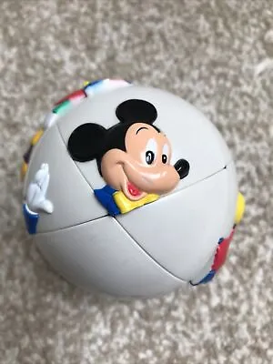 Rare Disney 3D Puzzle Ball Mickey Mouse Donald Duck Game 1993 Retro Rubiks • £16.99