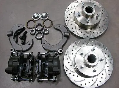 Mustang II 2 Front 11  Drilled Rotor Upgrade Disc Brake Kit Ford No Spindles • $377.87