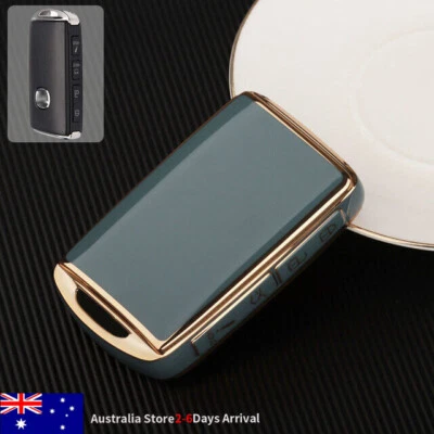 $25.19 • Buy Remote Key Cover Case Fob Shell Keychain For Mazda 3 CX4 CX5 CX8 CX9 CX-30 Grey