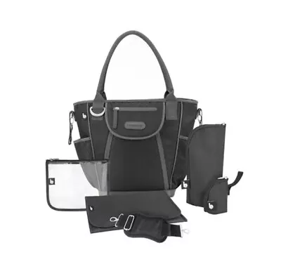 Daily Baby Changing Bag In Black With Changing Mat And Accessories From Babymoov • £42.50