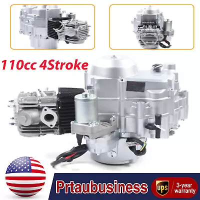 110CC 4-stroke Engine W/Automatic Transmission For ATV Go Kart Electric Start • $179.55