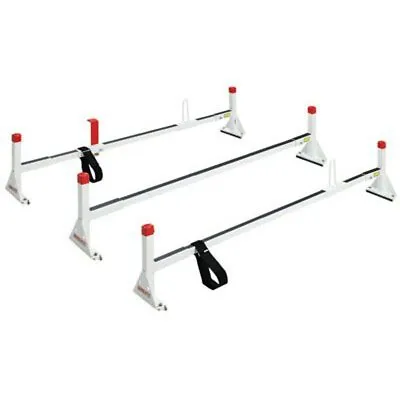 Weather Guard 216-3 Roof Mount Full-Size Steel Ladder Rack - 3 - Bars - White • $609.95