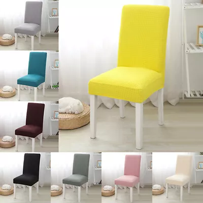 Dining Chair Cover Stretch Seat Covers Spandex Wedding Party Banquet Decortion • $8.79