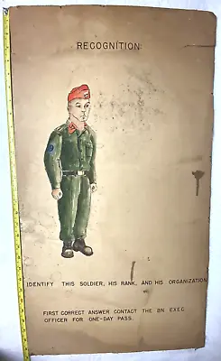 Original Us Army Air Corp Posterrecognitionday Passvietnam Erafort Wolters!! • $49.98