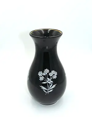 Wade Black White & Gold Decorative Vase Made In England • £4.99