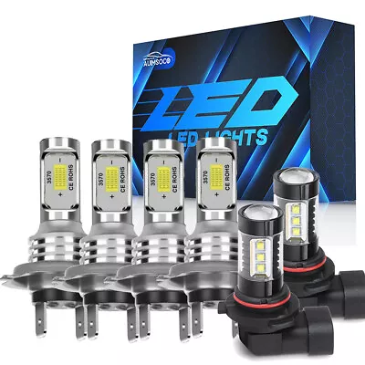 For Volkswagen Jetta 2007-2014 Combo LED Headlight H7 High&Low + Fog Light Bulbs • $18.99