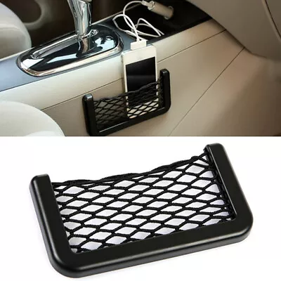 1x Mini Body Edge Elastic Net Storage Mesh Phone Holder Car Interior Accessories • $2.51