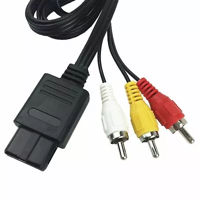 Audio Video GC RCA AV Cable Lead For Super Nintendo Original N64 Gamecube SNES • $4.85