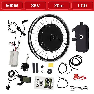 Front Wheel Bike Hub Motor Kit Electric Bicycle Motor Conversion Kit 36V 500W • $202.35