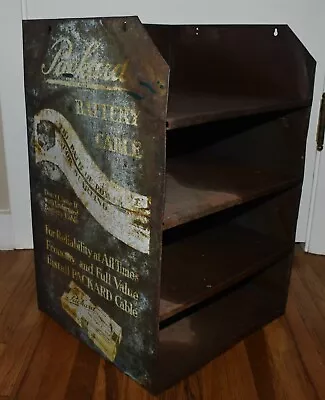 RARE Vintage Packard Battery Cables Advertising Display Rack Shelf GAS OIL SIGN • $354.95