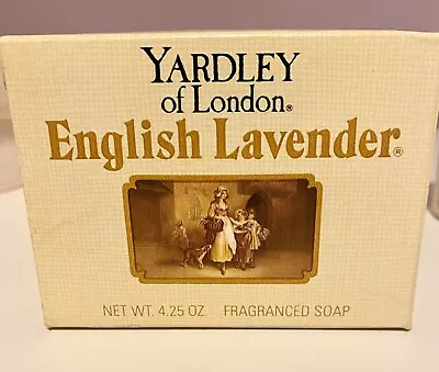 VINTAGE Yardley Of London English Lavender Soap - 1979. New In Box. • $7.98