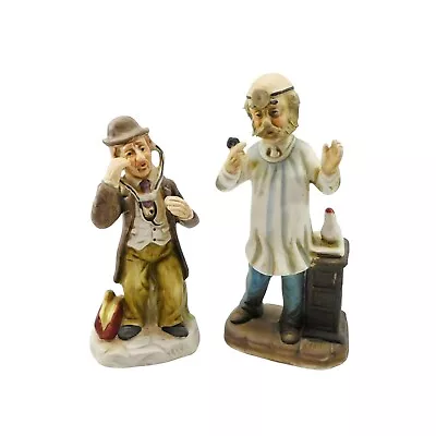 Pair Of Vintage Doctor Figurines Bisque Porcelain • $19.50