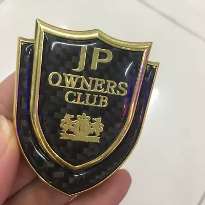 Carbon Fiber Golden JP Junction Produce VIP JDM Car Emblem Badge Decals Sticker • $12.90