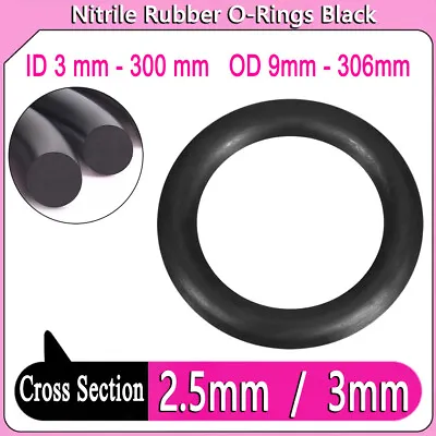 Sealing O Ring Accessories Oil Resistant NBR Thickness 2.5mm/ 3mm O-Rings • $2.75