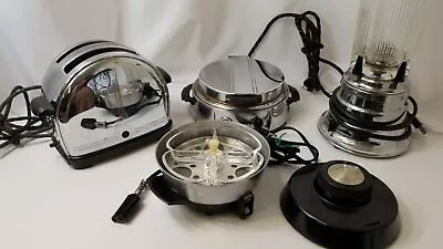 4 Vintage Electric Appliances Blender Waffle Maker Toaster Auto Egg Cooker • $320