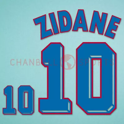 Zidane #10 1998 France Awaykit Nameset Printing • £13.19