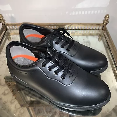 Dinkles Black Leather Matte Lace Up Marching Band Shoes Men 7 Women 9 • $19.90