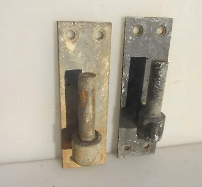 Vintage Iron Gate Hinges Brackets Holder Antique Old Door Strap ODD • $9.95