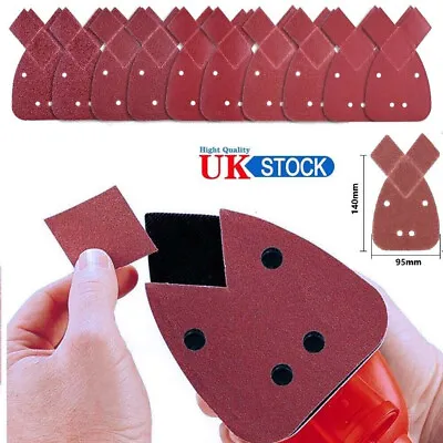 Mouse Sander Pads Mouse Sanding Sheets Fit Black&Decker Mixed 40 60 80 120Grit • £6.59