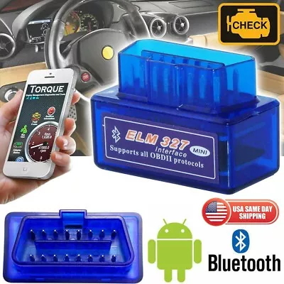 Car OBD2 Code Reader Bluetooth Auto Interface Adapter Diagnostic Scanner ELM327 • $9.99