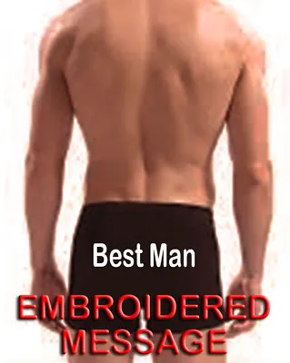 Personalized Boxer Short Underwear Groom Best Man Usher Wedding Party Pants Gift • £10.88