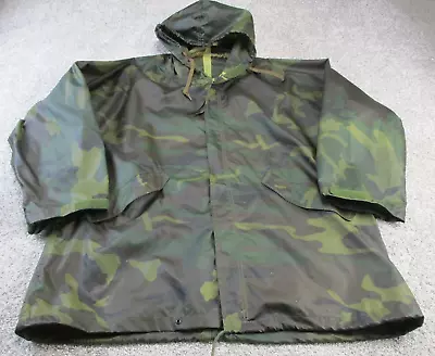 VINTAGE Mens Parka Military Surplus Jacket Wet Weather Adult Mens Medium GUC • $50.76