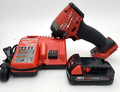 Milwaukee 2953-20 M18 Brushless 1/4  Hex Impact Driver + 2AH Battery & Charger • $129.99