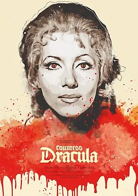 COUNTESS DRACULA Art Print Movie HAMMER HORROR POSTER / FILM • £17.99