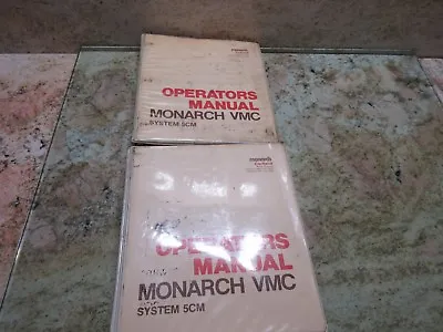  Monarch Vmc System 5 Operators Manual Vmc-75 Opr 5cm-2 Cnc Vertical Mill • $58.40