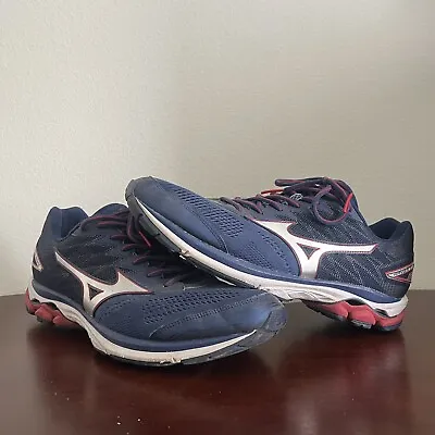 Mizuno Wave Rider 20 Running Shoes Navy 410865-6G73 Men’s Size 13 • $49.99