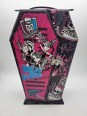 Monster High COFFIN SHAPE Storage Carrying Case For Make Up & Accessories Toy • $19.99