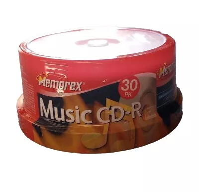  Memorex CD-R 30 Pack Blank Music Discs 40X 80 Minute 700MB Sealed  • $15.90