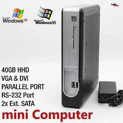 Nano Mini Computer PC For Windows XP Pro Dos Old Games Parallel Lpt RS-232 Com • £95.41