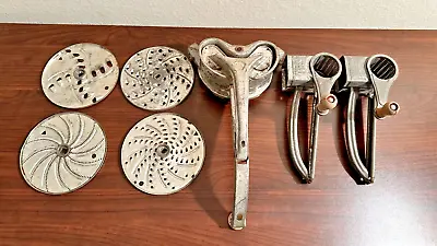 Vintage MOULI Made In France Cheese Graters Wood Handle And MOULI Julienne • $37.99