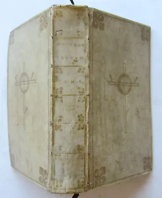 1667 BIBLE In FRENCH Antique VELLUM BINDING Biblia Gallica NEW TESTAMENT • $571