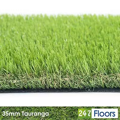 Tauranga 35mm Artificial Grass Garden Green Fake Lawn Astro Turf 2m 4m 5m Luxury • £0.99