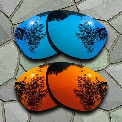 Sky Blue&Red Orange Polarized Lenses Replacement For-Oakley Beckon OO9125 • $15.99